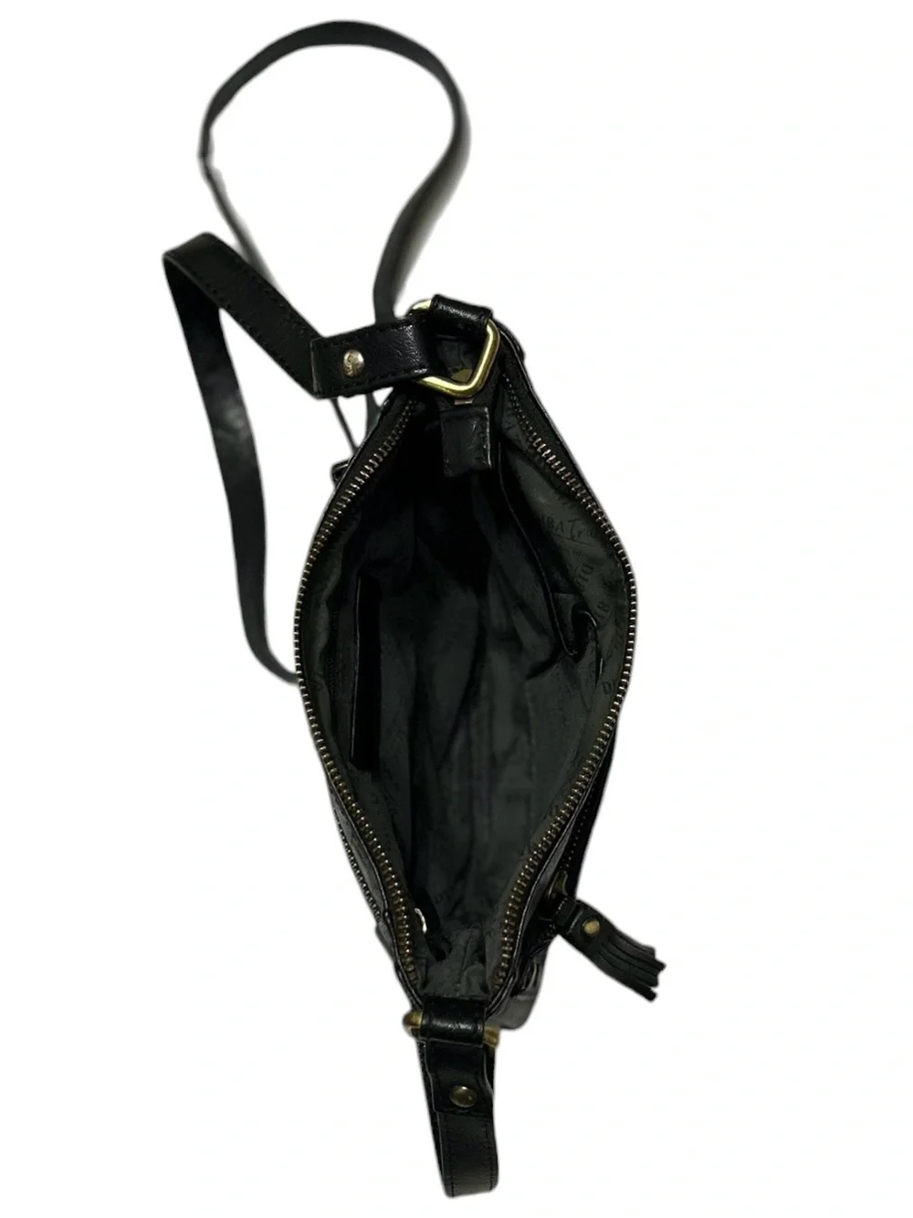 Diba True Crossbody Bag Small Black Pebbled Leather Shoulder Crossbody Purse